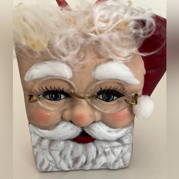 Vintage Ceramic Bag Santa Glasses Made In USA - Picture 1 of 6